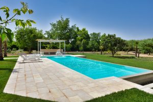 The swimming pool. La piscina. Das Schwimmbad